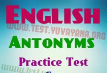 English Antonyms mcq Practice test -1