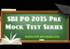 SBI PO Pre mock test
