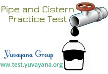 Pipe and cisctern Mock test