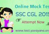 SSC CGL Mock test - 2015