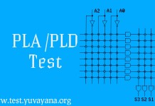 PLA PLD objective test for Electronics
