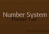 Number system practice test