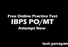 Free IBPS PO / MT Pre speed test / Mock test paper Free IBPS PO Practice Test Paper