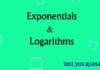 Exponential and logarithms question answer with solution