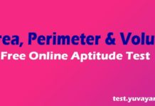 area perimeter volume test for competition