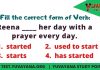 Free Verb English Grammar Test/Quiz with Answers-2 free verb english grammar practice test 2