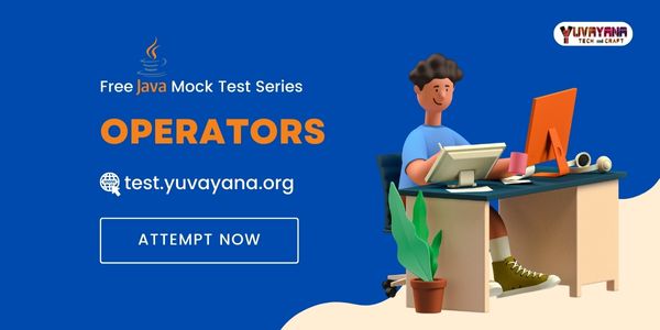 Operators - Java MCQ Quiz | Java Programming language exercise