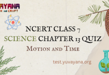 NCERT Class 7 Science Chapter 13 MCQ test with answers : Motion and Time