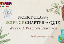 NCERT Class 7 Science Chapter 16 MCQ test with answers : Water: A Precious Resource