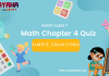 NCERT Class 7 Math Chapter 4 MCQ Test with answers - Simple Equations