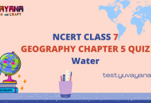 NCERT Class 7 Geography Chapter 5 MCQ Quiz with answers – Water
