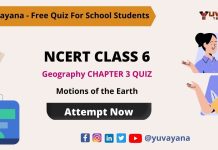 Geography Quiz NCERT CLASS 6 chapter 3
