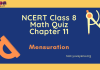 NCERT Class 8 Maths Chapter 11 MCQ Test - Mensuration