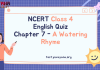 NCERT Class 4 English MCQ Test Chapter 7 : A Watering Rhyme The Giving Tree The Donkey NCERT Class 4 English MCQ Test Chapter 7 : A Watering Rhyme The Giving Tree The Donkey