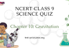NCERT Class 9 Science Chapter 10 Quiz : Gravitation