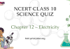 NCERT Class 10 Science Chapter 12 Quiz : Electricity