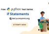 if Statements MCQ Questions and Answers: Python Online Test