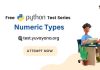 Numeric Types MCQ Questions and Answers: Python Online Test