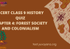NCERT Class 9 History Chapter 4 MCQ Quiz with answers – Forest Society and Colonialism