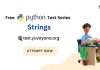 Strings MCQ Questions and Answers: Python Online Test