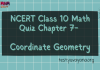 NCERT Class 10 Maths Chapter 7 MCQ Test – Coordinate Geometry