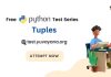 Tuples MCQ Questions and Answers: Python Online Test