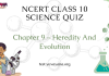NCERT Class 10 Science Chapter 9 Quiz : Heredity and Evolution