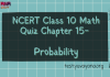 NCERT Class 10 Maths Chapter 14 MCQ Test – Probability