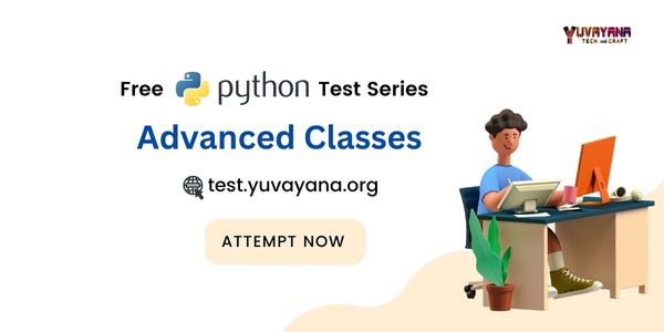 Advanced class topics Python MCQ Questions and Answers Online Test