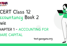 NCERT Class 12 Accountancy book 2 Chapter 1 MCQ online test – Accounting for Share Capital