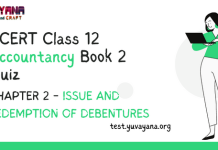 NCERT Class 12 Accountancy book 2 Chapter 2 MCQ online test – Issue and Redemption of Debentures