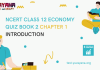 NCERT Class 12 Economics Book 2 Chapter 1 MCQ Quiz with answers – Introduction