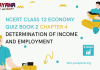 NCERT Class 12 Economics Book 2 Chapter 4 MCQ Quiz with answers – Determination of Income and Employment