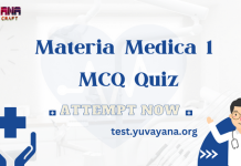 Materia Medica 1 MCQ Quiz