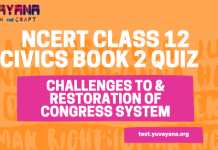 NCERT Class 12 Political Science Book 2 Chapter 5 MCQ Quiz with answers – Challenges to and Restoration of the Congress System