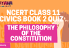 NCERT Class 11 Political Science Book 2 Chapter 10 MCQ Quiz with answers – The Philosophy of the Indian Constitution