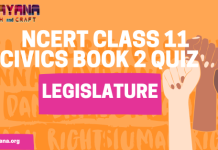 NCERT Class 11 Political Science Book 2 Chapter 5 MCQ Quiz with answers – Legislature