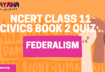 NCERT Class 11 Political Science Book 2 Chapter 7 MCQ Quiz with answers – Federalism