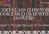 NCERT Class 12 History Book 2 Chapter 1 MCQ Quiz with answers – Through the Eyes of Travellers
