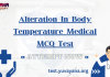 Alteration In Body Temperature Medical MCQ Test