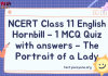 NCERT Class 11 English Hornbill – 1 MCQ Quiz with answers – The Portrait of a Lady
