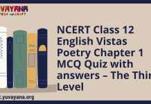 NCERT Class 12 English Vistas Poetry Chapter 1 MCQ Quiz with answers – The Third Level