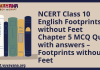 NCERT Class 10 English Footprints without Feet Chapter 5 MCQ Quiz with answers – Footprints without Feet