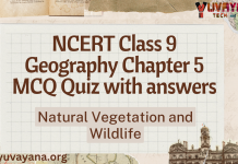 NCERT Class 9 Geography Chapter 5 MCQ Quiz with answers – Natural Vegetation and Wildlife