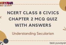 NCERT Class 8 Civics Chapter 2 MCQ Quiz with answers – Understanding Secularism