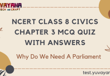 NCERT Class 8 Civics Chapter 3 MCQ Quiz with answers – Why Do We Need A Parliament