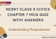 NCERT Class 8 Civics Chapter 7 MCQ Quiz with answers – Understanding Marginalisation