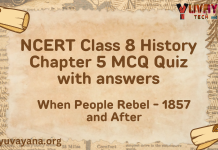 NCERT Class 8 History Chapter 5 MCQ Quiz with answers – When People Rebel - 1857 and After