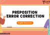 Preposition Error Correction – English Grammar MCQ Quiz with Answers