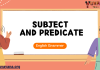 Subject and Predicate – English Grammar MCQ Quiz with Answers
